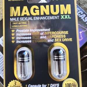 Magnum double 10000k black 24 pcs 48 pills free shipping