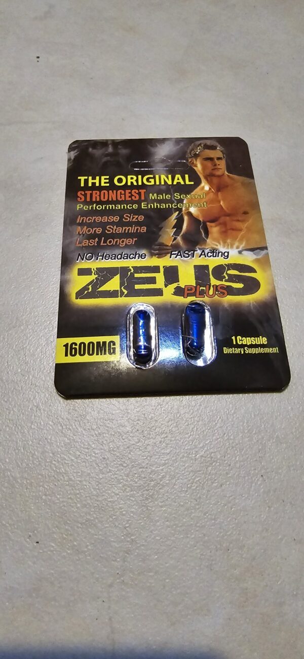 Zeus double 12 pcs 1600mg each 
24 pills